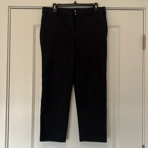 LOFT Size 6 Curvy Riviera Slim Cut Black Dress Pants